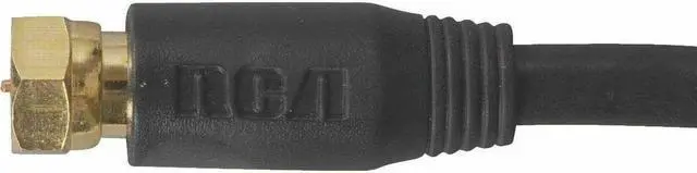 Alt view image 4 of 4 - RCA 50ft. Black RG6 Coaxial Cable