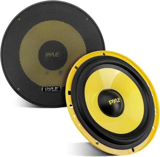 Alt view image 2 of 8 - 2-Way Custom Component Speaker System - 6.5” 400 Watt Component with Electroplated Steel Basket, Butyl Rubber Surround & 40 Oz Magnet Structure - Wire Installation Hardware Set Included - Pyle PLG6C