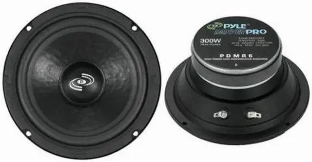 Alt view image 9 of 9 - Pyle PDMR6 6.5" 300W 8 Ohm Car Mid Bass MidRange Woofer Audio Speaker, Black