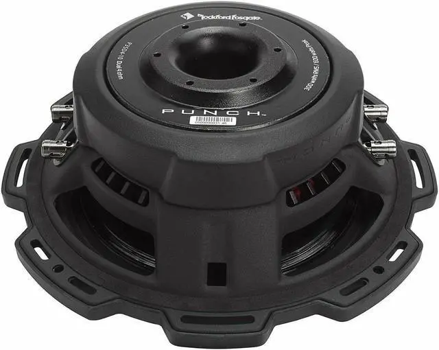 Alt view image 12 of 20 - Rockford Fosgate PS3 8" 300W Car Audio Shallow Mount 4 Ohm DVC Subwoofer P3SD4-8