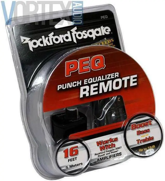 Alt view image 6 of 7 - Rockford Fosgate PEQ Remote Punch EQ Bass Treble Knob