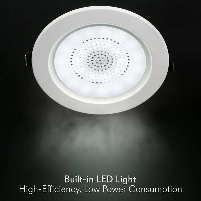 Alt view image 12 of 20 - Pyle PDIC4CBTL35B 3.5 in. Bluetooth Ceiling & Wall Speaker Kit