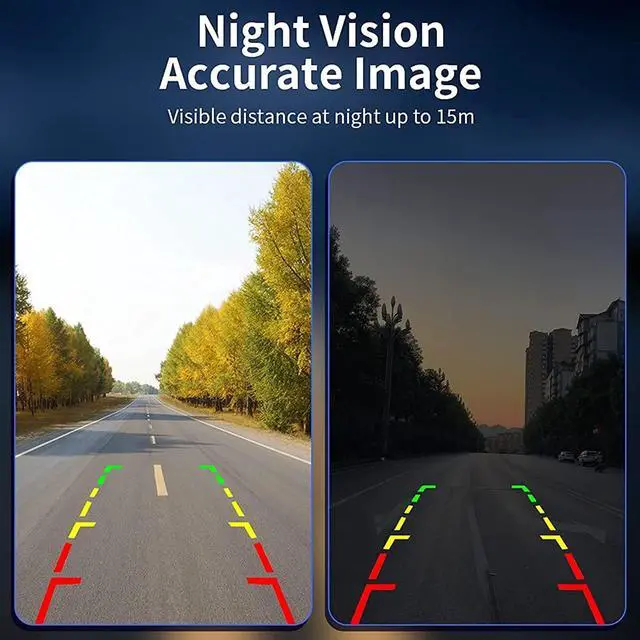 Alt view image 4 of 7 - Hd Backup Camera, Reverse Camera For Car - Waterproof Night Version Cvbs/Ahd Car Backup Camera Auto Rear View Camera For Universal Cars - 170° Wide Angle /720P