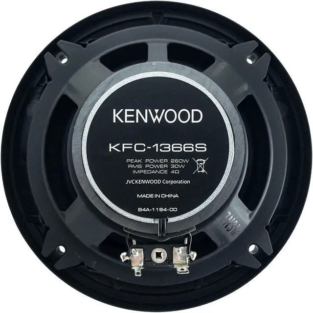 Alt view image 11 of 20 - Kenwood KFC-1366S 250 Watt 5.25-Inch Coaxial 2 Way Car Audio Speaker (1 Pair)