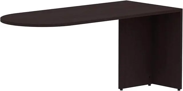 Main image of Lorell Essentials Peninsula Desk, Espresso