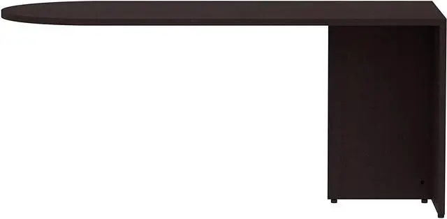 Alt view image 3 of 4 - Lorell Essentials Peninsula Desk, Espresso