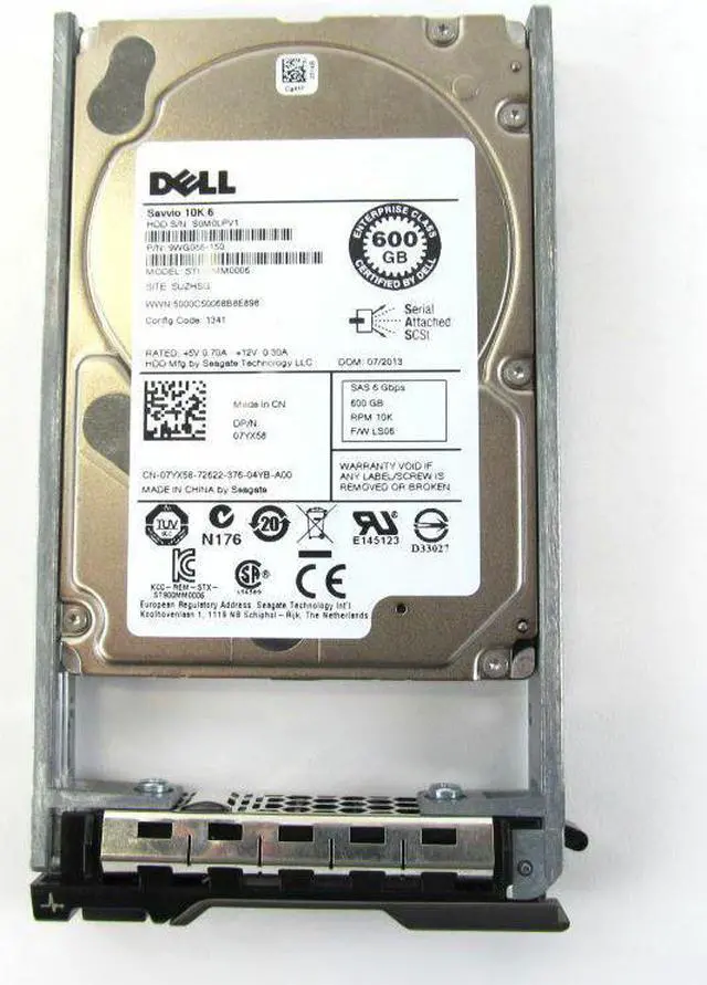 Alt view image 7 of 13 - Dell 7YX58 600 GB Hard Drive - 2.5" Internal - SAS (6Gb/s SAS)
