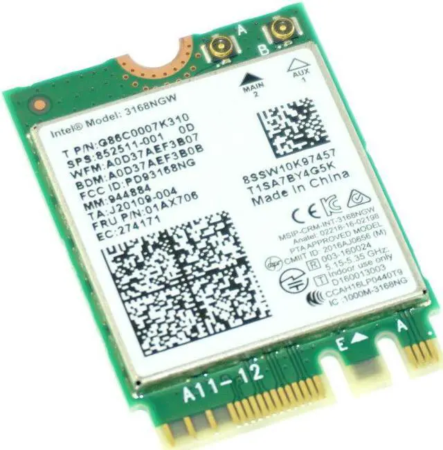 Main image of 852511-001 3168NGW GENUINE HP WIRELESS BLUETOOTH CARD PAVILION15-CC064NR(CA74)