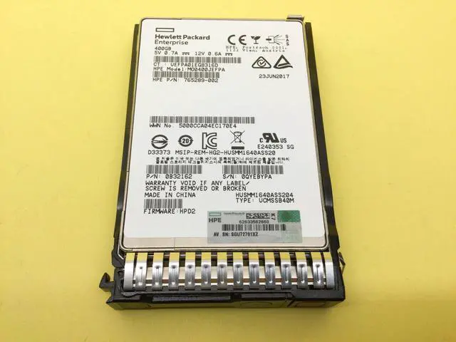 Alt view image 5 of 8 - HPE 400GB Hot-Plug Solid State Drive (SSD) - SAS LFF (765289-002)