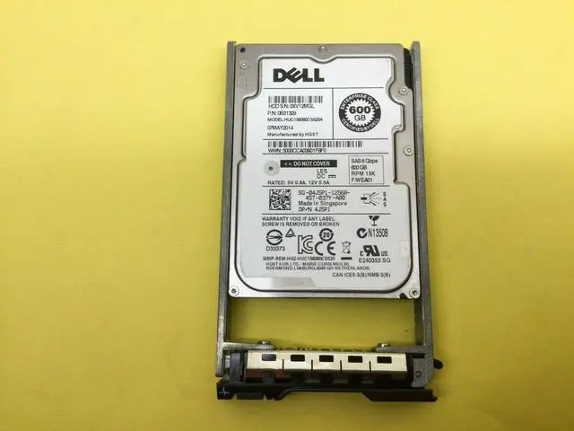 Main image of 4J5P1 DELL 600GB 15K 6Gbps SAS SFF HDD 04J5P1 HUC156060CSS204