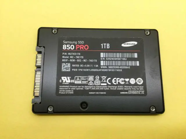 Alt view image 6 of 10 - SAMSUNG 850 PRO 2.5" 1TB SATA III 3-D Vertical Internal Solid State Drive (SSD) MZ-7KE1T0BW