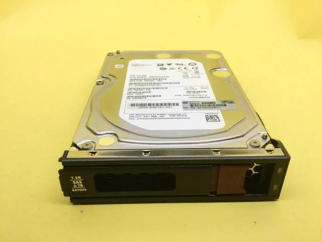 Alt view image 2 of 4 - 846998-B21 HPE 6TB SAS 12G BUSINESS CRITICAL 7.2K LFF LP 512E HDD 847036-001