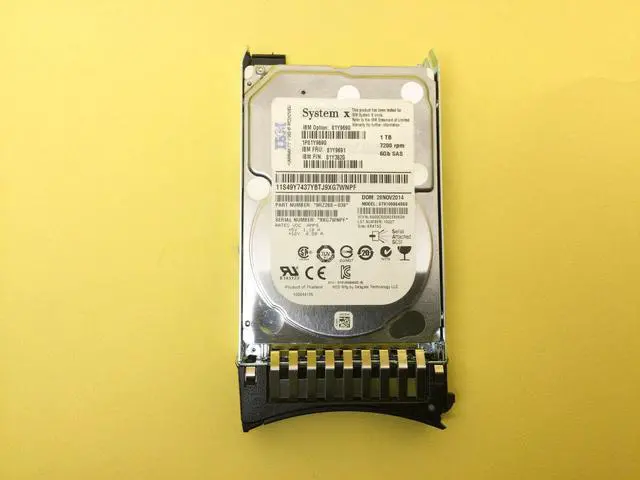Alt view image 6 of 9 - Lenovo 81Y9690 81Y9690 1 TB Hard Drive - 2.5" Internal - SAS (6Gb/s SAS)