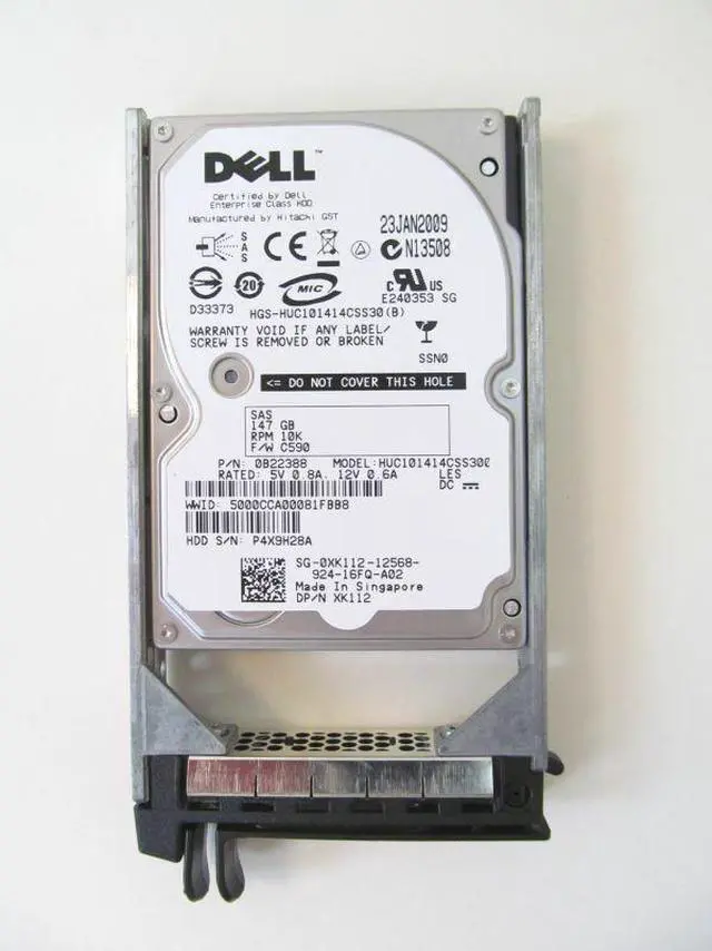 Alt view image 5 of 6 - Dell XK112 146GB 10000 RPM SAS 3Gb/s 2.5" Internal Notebook Hard Drive
