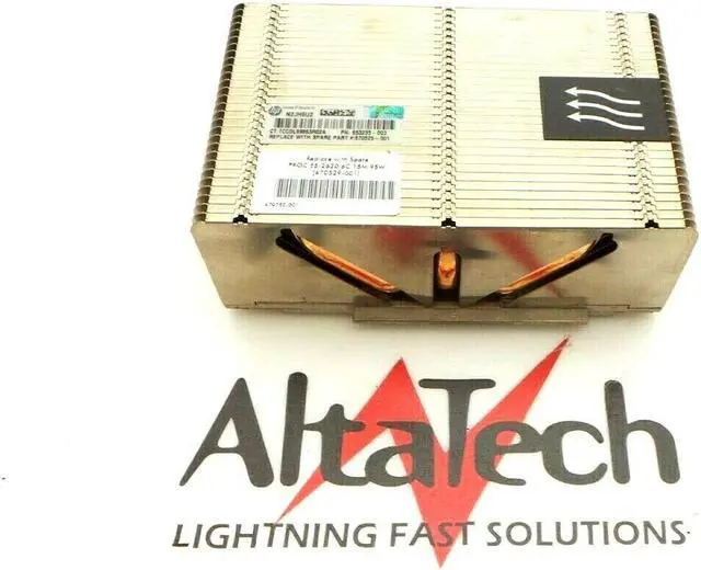 Alt view image 6 of 11 - HPE 662522-001 Heatsink