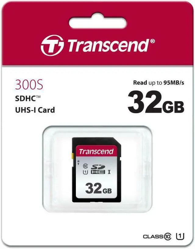 Alt view image 8 of 8 - 32GB Transcend 300S SDHC UHS-I SD Memory Card CL10 95MB/sec