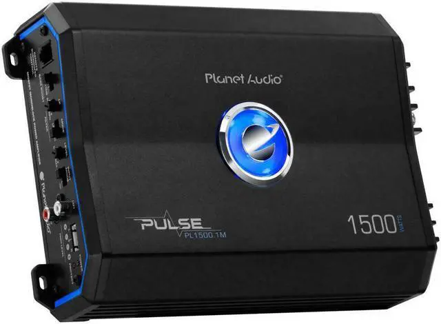 Alt view image 3 of 3 - Planet Audio PL1500.1M Pulse Series Monoblock Class AB Amp (1,500 Watts max)