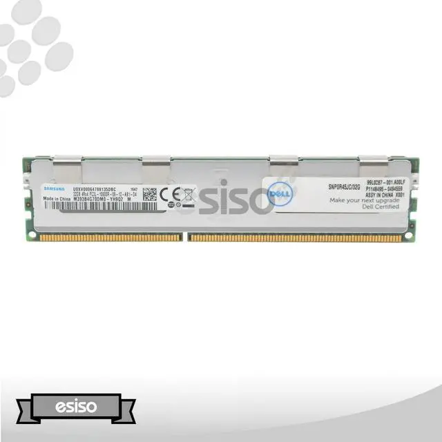 Alt view image 8 of 9 - Dell-IMSourcing 32GB DDR3 SDRAM Memory Module - 32 GB - DDR3 SDRAM - 1333 MHz DDR3-1333/PC3-10600 - 1.35 V - ECC - Registered - 240-pin - DIMM
