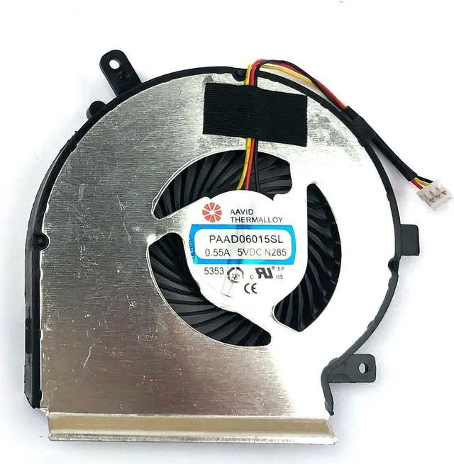 Alt view image 2 of 5 - Gpu and Cpu cooling fan for MSI GL62 6QC 6QD 6QE 6QF 3Pin