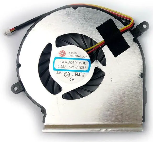 Alt view image 3 of 5 - Gpu and Cpu cooling fan for MSI GL62 6QC 6QD 6QE 6QF 3Pin