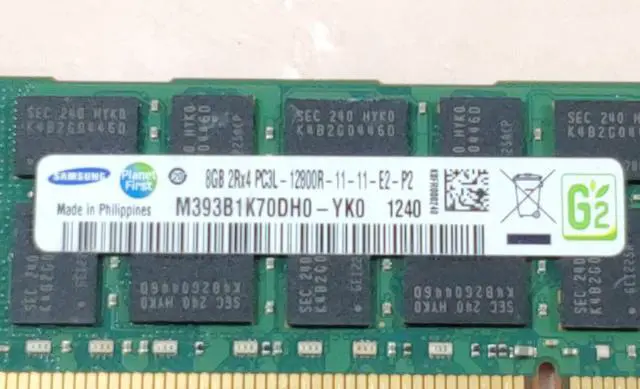 Alt view image 10 of 10 - Samsung M393B1K70DH0-YK0 8GB DDR3 SDRAM Memory Module