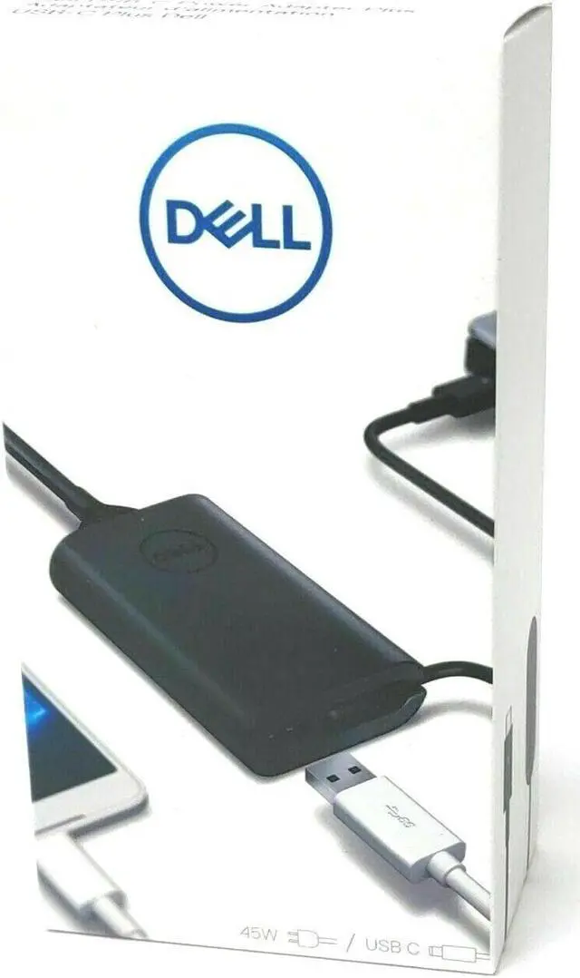 Alt view image 4 of 5 - New Genuine Dell Latitude 5290 5490 5590 45W Usb-C Type Ac Adapter Gw89W 0Gw89W
