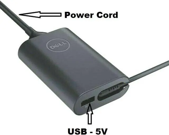 Alt view image 5 of 5 - New Genuine Dell Latitude 5290 5490 5590 45W Usb-C Type Ac Adapter Gw89W 0Gw89W