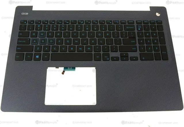 Main image of New Dell Oem G Series G3 3579 Palmrest Assembly Blue Backlit 7Tmph Y2Vvy