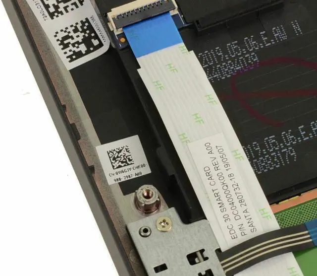 Alt view image 17 of 18 - New Dell OEM Latitude 7300 Palmrest Touchpad Assembly  Smart Card Reader W6GJY