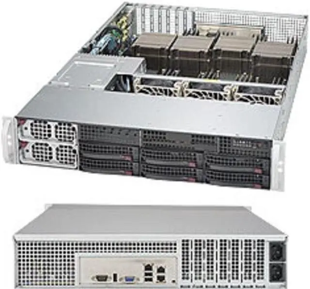 Alt view image 2 of 2 - SUPERMICRO SYS-8027R-TRF+ 2U Rackmount Server Barebone Quad LGA 2011 Intel C602 DDR3 1866/1600/1333/1066/800
