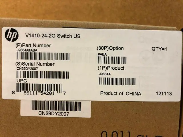 Alt view image 2 of 5 - Fanless HP OfficeConnect 1410 Unmanaged Ethernet Switch 24x 10/100 ports 2x 1GbE