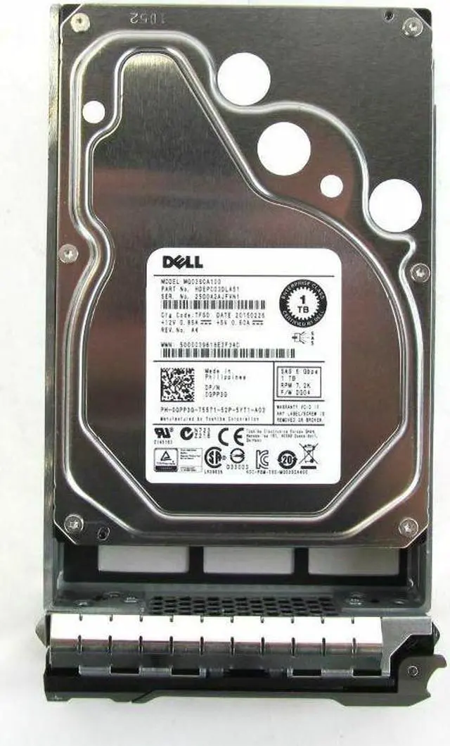 Alt view image 7 of 12 - DELL Gpp3G  1Tb 7200Rpm 64Mb Buffer Near Line Sas 6Gbits 3.5Inch Hard Disk Drive With Tray For Poweredge Server