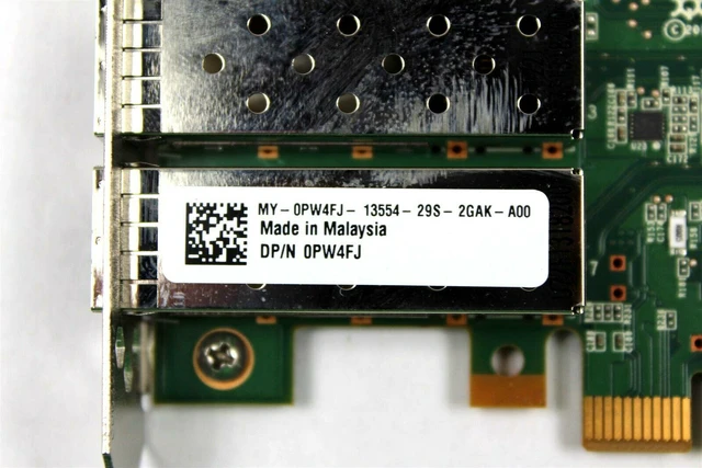 Alt view image 7 of 8 - DELL Pw4Fj 10Gb Dualport Pcie 2.0 X8 Cna Adapter For Poweredge Blade Server