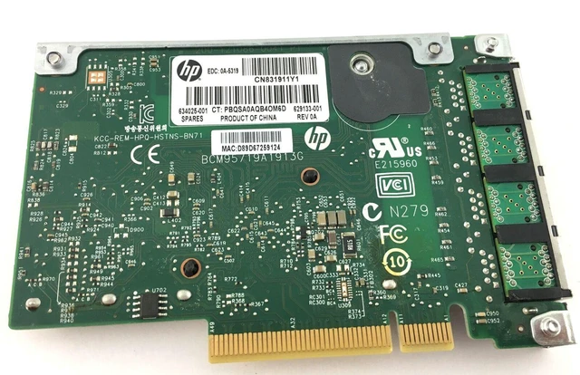 Alt view image 12 of 12 - HP 634025-001 Ethernet 1Gb 4Port 331Flr Network Adapter 4 Ports