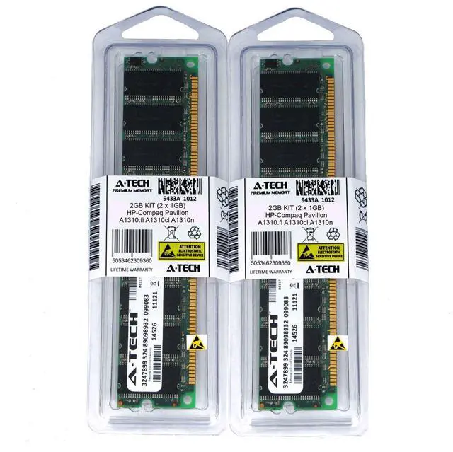 Main image of 2GB KIT 2 x 1GB HP Compaq Pavilion A1310.fi A1310cl A1310n PC3200 Ram Memory