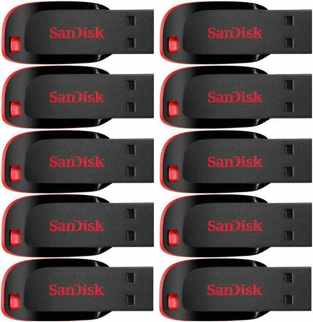 Main image of Lot 10 x SanDisk 32GB Cruzer Blade USB Thumb Pen Flash Drive Memory Stick SDCZ50