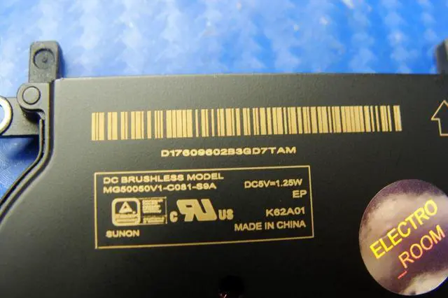 Alt view image 3 of 5 - Cpu cooling fan for Air A1465 11 inches 2015 MJVM2LL MJVP2LL 923-00500
