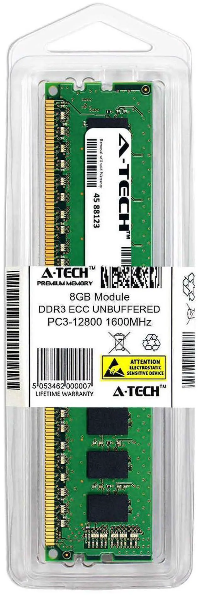 Alt view image 2 of 2 - (NOT FOR HOME PC!) 8GB DDR3 PC3-12800E ECC UDIMM (Replacement for HP 684035-001) Server Memory RAM