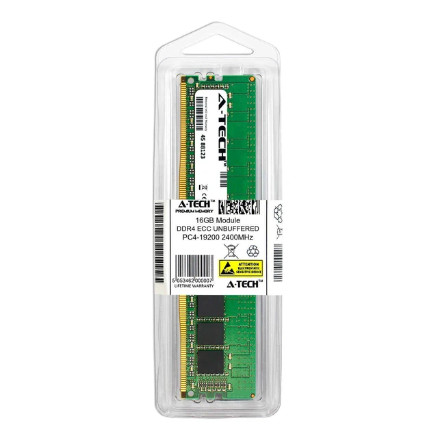 Alt view image 2 of 2 - (NOT FOR HOME PC!) 16GB PC4-2400 ECC UDIMM Replacement for Micron MTA18ASF2G72AZ-2G3B1ZI Memory RAM