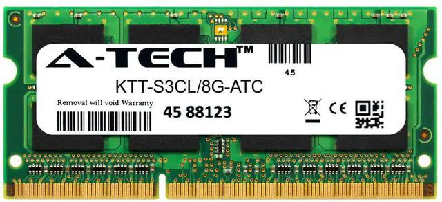 Main image of 8GB DDR3 PC3-12800 SODIMM Replacement for Kingston KTT-S3CL/8G Laptop Memory RAM