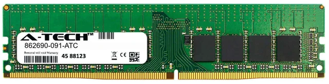 Main image of (NOT FOR HOME PC!) 16GB DDR4 PC4-19200E ECC UDIMM (Replacement for HP 862690-091) Server Memory RAM