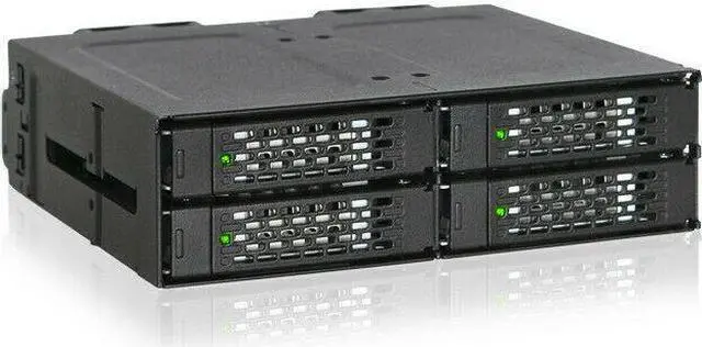 Alt view image 3 of 6 - Icy Dock ToughArmor MB699VP-B Drive Enclosure for 5.25  U.2 (SFF-8639) - Mini-SA