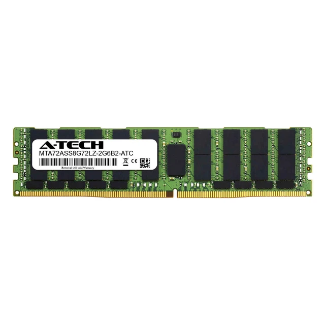 Main image of (NOT FOR HOME PC!) 64GB PC4-21300 ECC LRDIMM Replacement for Micron MTA72ASS8G72LZ-2G6B2 Memory RAM
