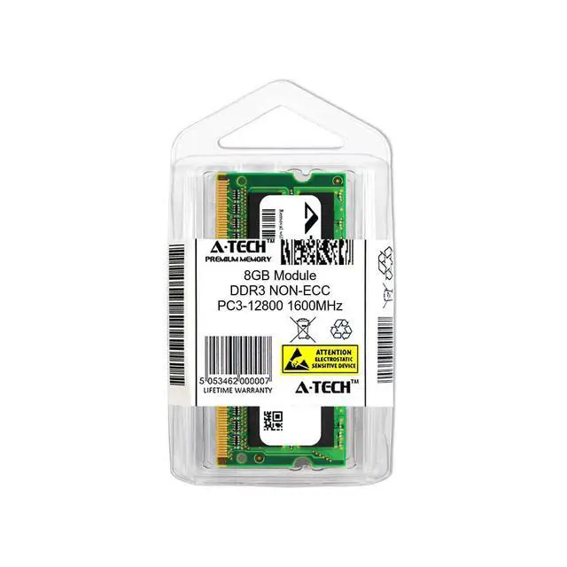 Alt view image 2 of 2 - 8GB DDR3 PC3-12800 SODIMM Replacement for Kingston KTT-S3CL/8G Laptop Memory RAM
