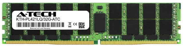 Main image of 32GB DDR4 PC4-17000 LRDIMM (Replacement for Kingston KTH-PL421LQ/32G) Memory RAM