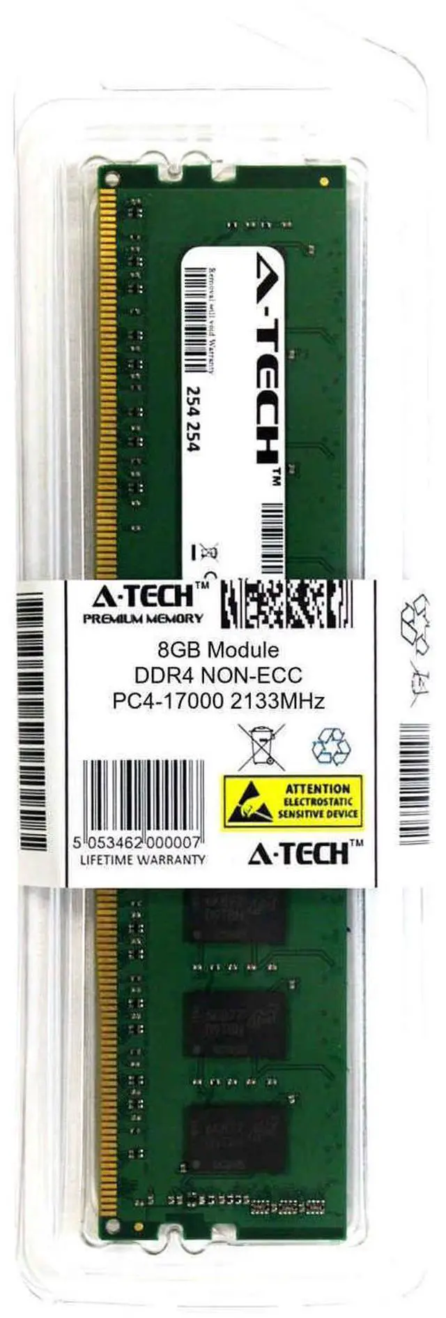 Alt view image 2 of 2 - 8GB DDR4 PC4-17000 DIMM Replacement for Kingston KCP421NS8/8 Desktop Memory RAM