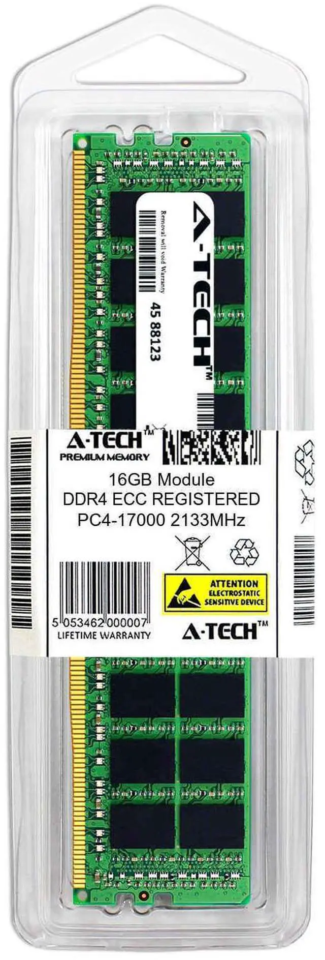 Alt view image 2 of 2 - 16GB DDR4 2133MHz PC4-17000R RDIMM (HP 752369-081 Equivalent) Server Memory RAM