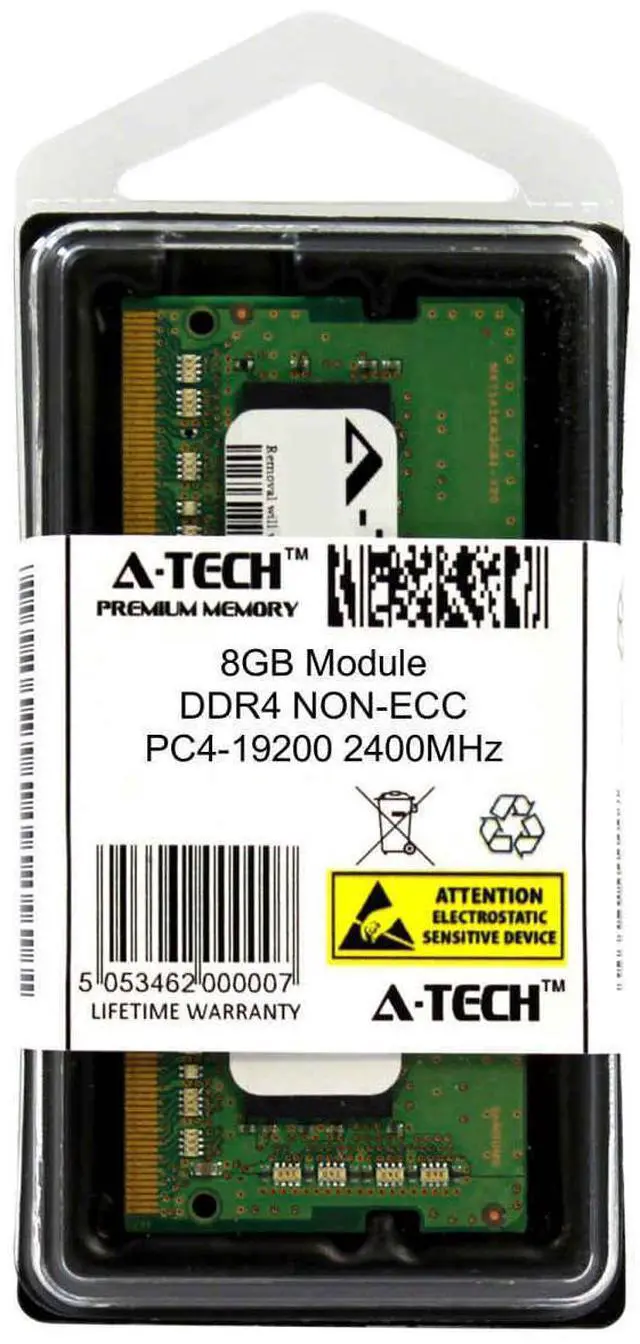 Alt view image 2 of 2 - 8GB DDR4 PC4-19200 SODIMM (Replacement for HP 855843-371) Laptop Memory RAM