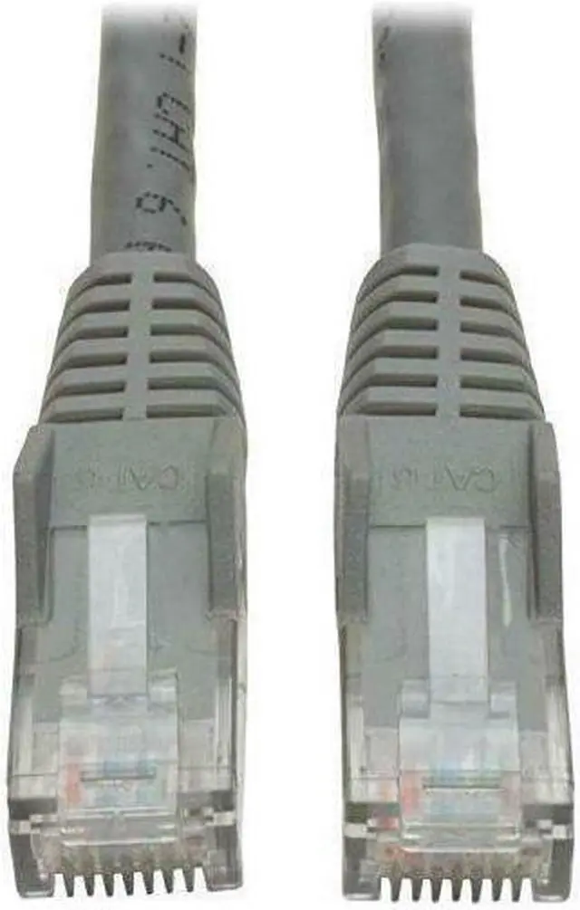 Alt view image 6 of 12 - CAT6 GIGABIT SNAGLESS MOLDED PATCH CABLE (RJ45 M/M) - GREY, 35-FT.