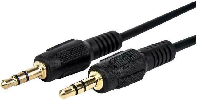Alt view image 5 of 8 - Rocstor Y10C188-B1 3Ft Slim 3.5Mm Stereo Cable Male To Male Gold Plated Black